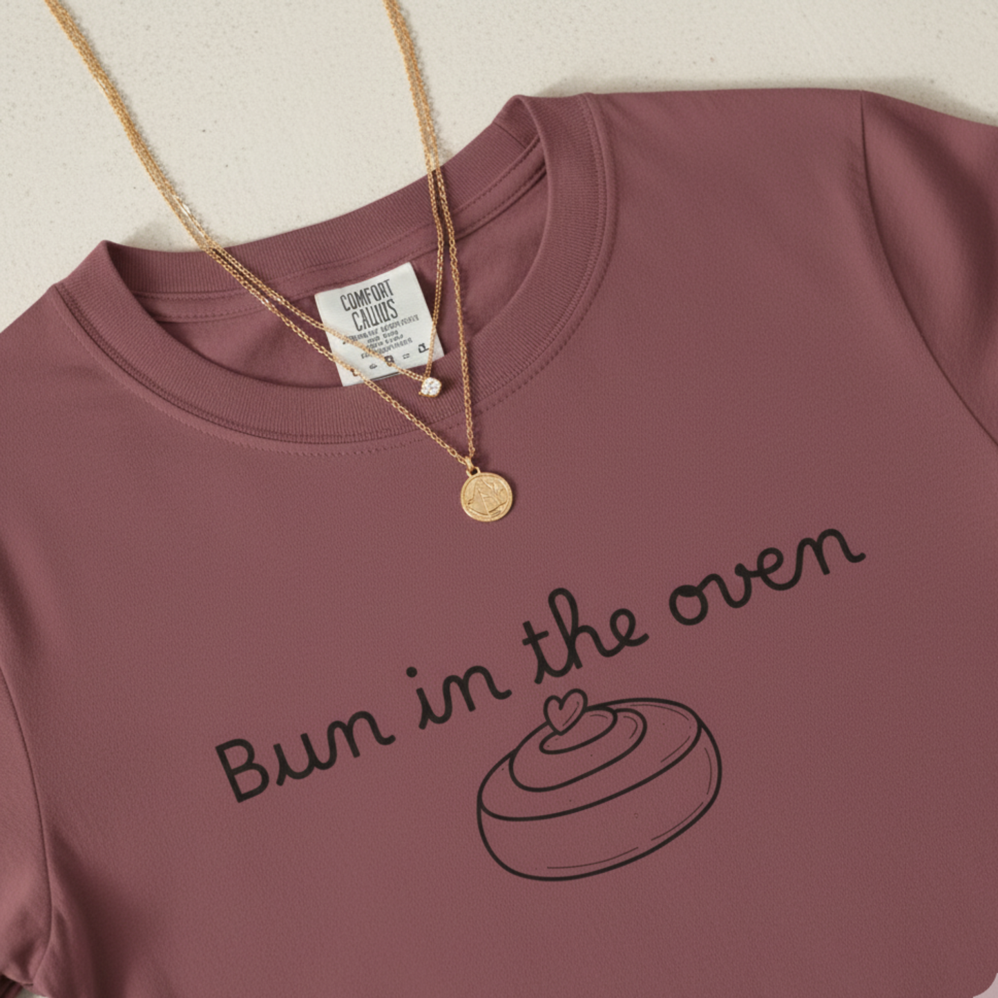 Bun in the Oven T-Shirt | Pregnancy Announcement Tee | Minimalist Baby Shower Gift | Cute Maternity Shirt | Neutral Gender Reveal Top