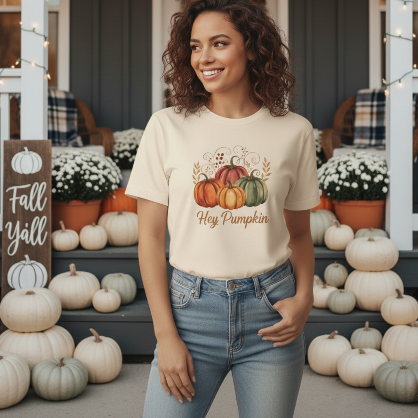 Autumn Pumpkin Unisex T-Shirt | Cozy Fall Apparel, Casual Tee, Thanksgiving Gift, Pumpkin Lover Shirt, Harvest Celebrations