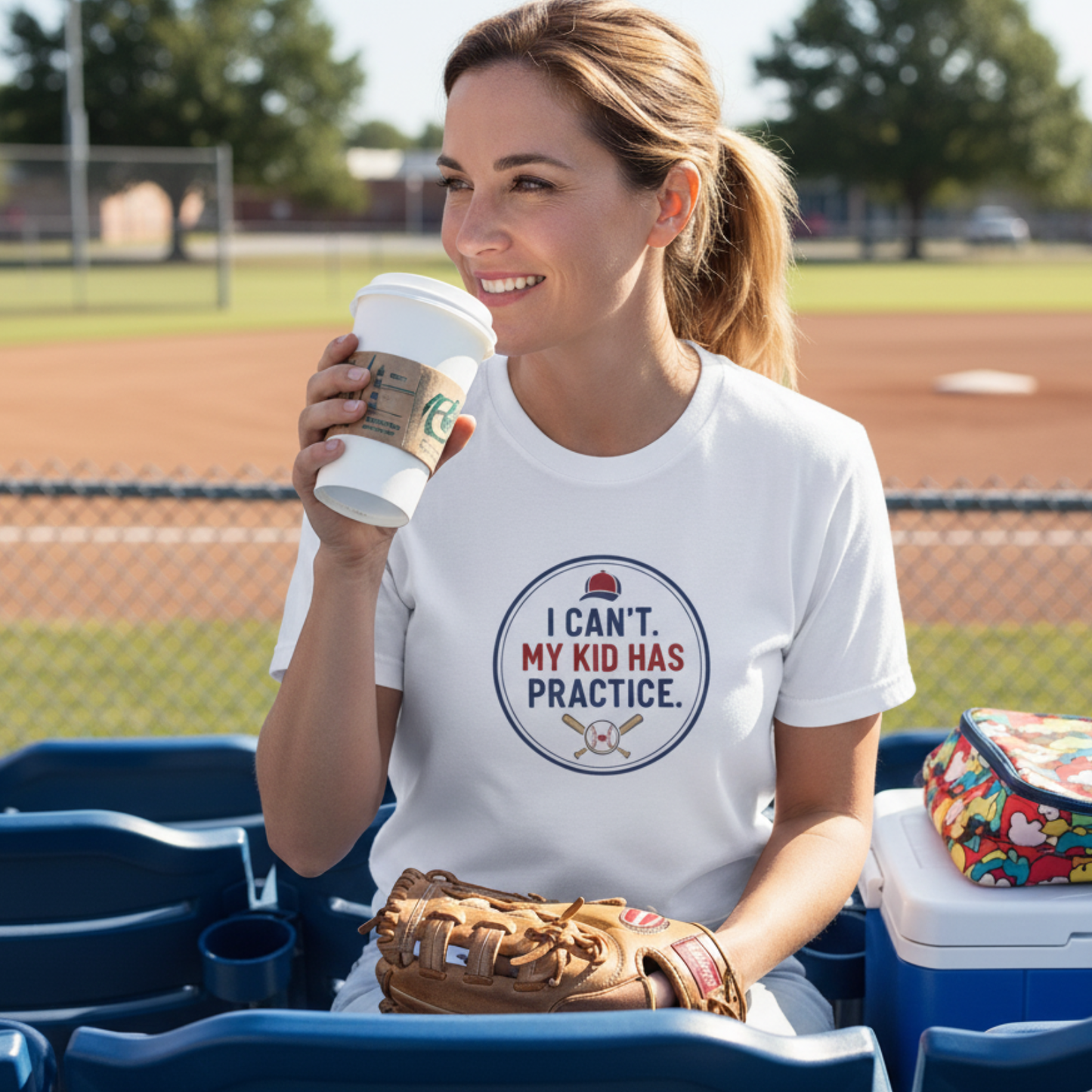 Baseball Practice Parent Tee, Funny Sports T-Shirt, Unisex Garment-Dyed, Kids' Sports Apparel, Mother's Day, Father's Day Gift